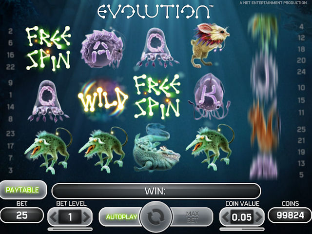 Evolution™, Penkių būgnų lošimo automatai